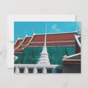 Thai Buddhist Temple Wat Arun Bangkok Flat Card