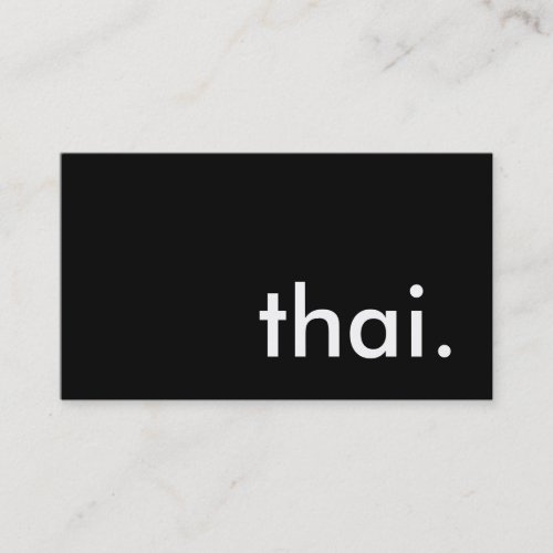 thai. business card template