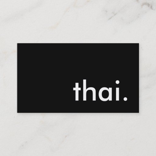 Customizable thai. business card template