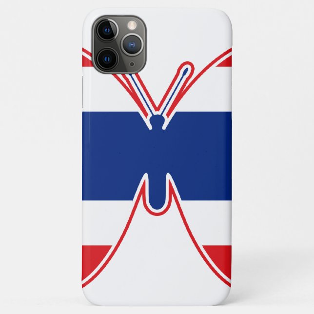 Thai Butterfly Flag Case-Mate iPhone Case (Back)