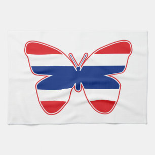 Thai Butterfly Flag Towel
