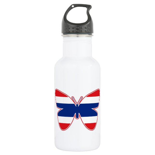 Thai Butterfly Flag Water Bottle (Front)