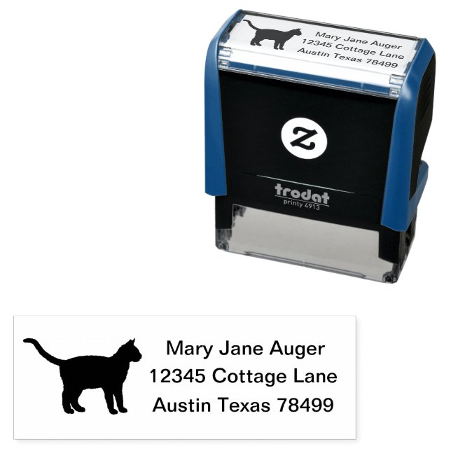 Thai Cat Personalized  Self-inking Stamp (In Situ)