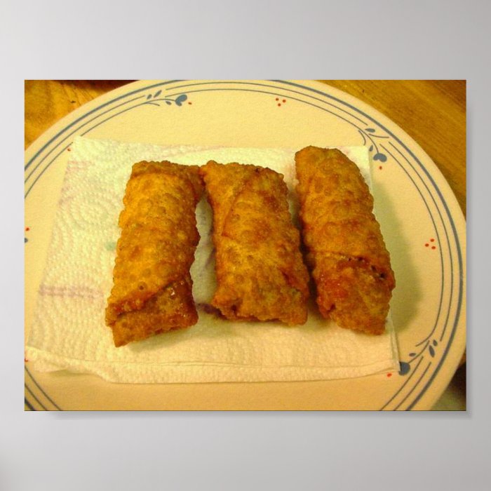 Thai Chicken Eggrolls Poster