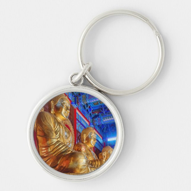Thai China Buddha Image statue Keychain (Front)