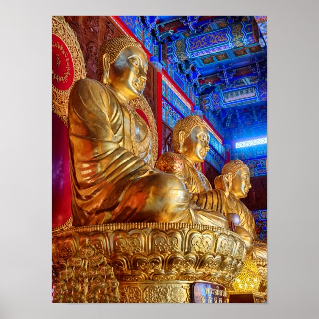 Thai China Buddha Image Statue Poster (Front)