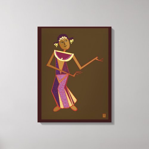 Thai dancer _ lady canvas print