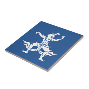 Thai Dancer ⚠ Thailand Sign ⚠ Ceramic Tile
