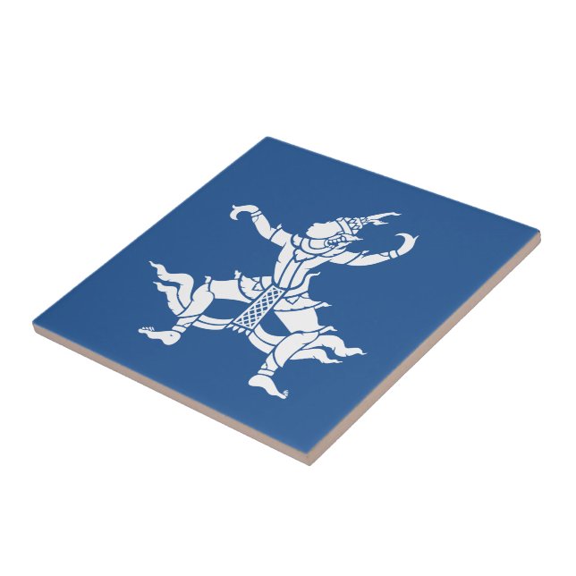 Thai Dancer ⚠ Thailand Sign ⚠ Ceramic Tile (Side)
