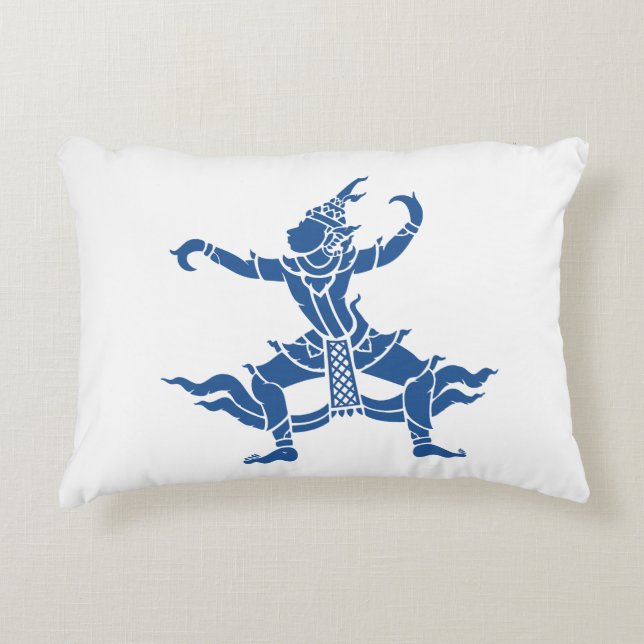 Thai Dancer ⚠ Thailand Sign ⚠ Decorative Pillow (Front)
