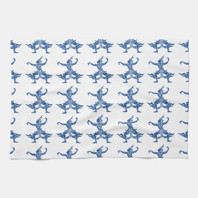Thai Dancer ⚠ Thailand Sign ⚠ Kitchen Towel (Horizontal)
