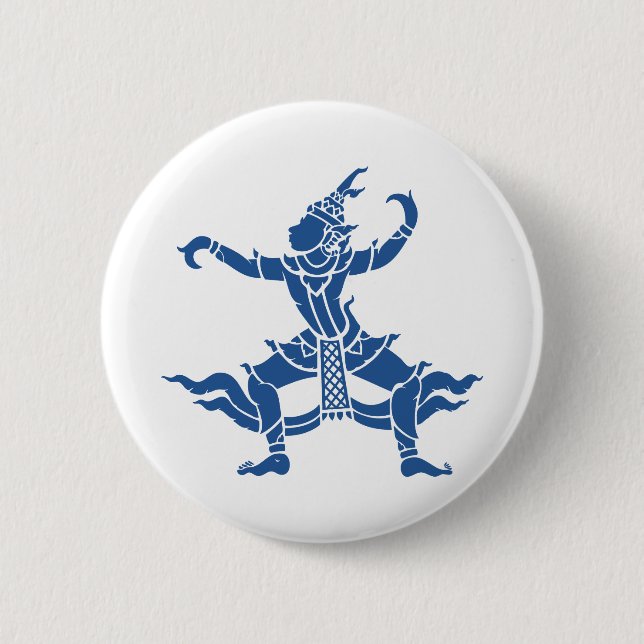 Thai Dancer ⚠ Thailand Sign ⚠ Pinback Button (Front)