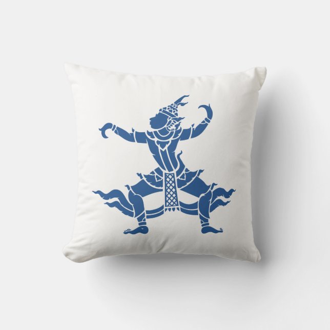 Thai Dancer ⚠ Thailand Sign ⚠ Throw Pillow (Front)