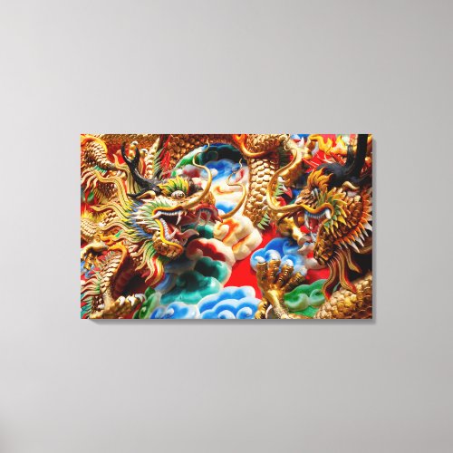 Thai dragon temple  canvas print