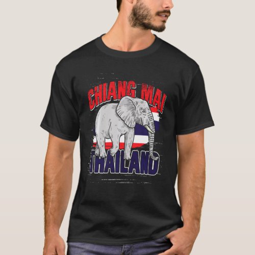 Thai Elephant Chiang Mai Travel Bangkok Vacation T T_Shirt