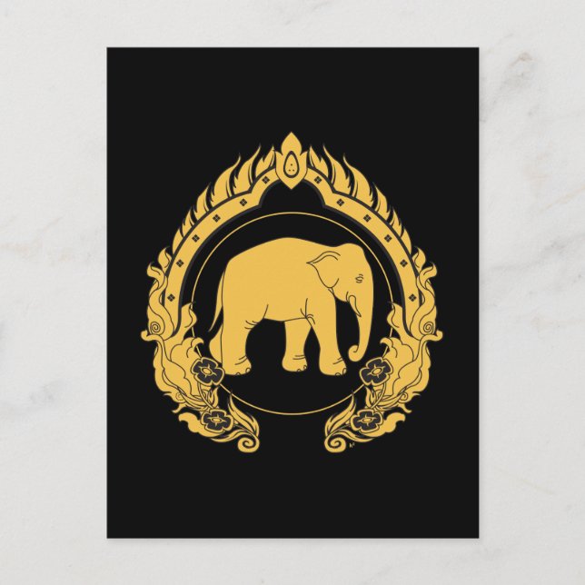 Thai Elephant Postcard (Front)