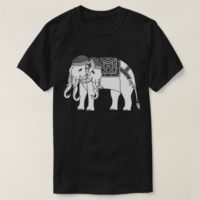 Thai Erawan White Elephant T-Shirt (Design Front)