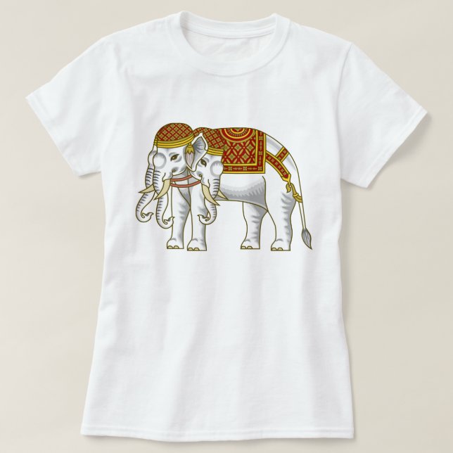 Thai Erawan White Elephant T-Shirt (Design Front)