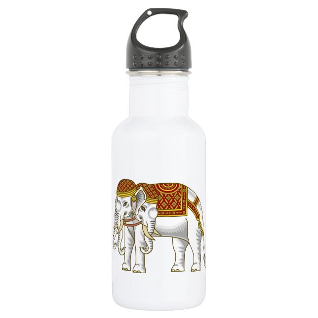 Thai Erawan White Elephant Water Bottle (Front)