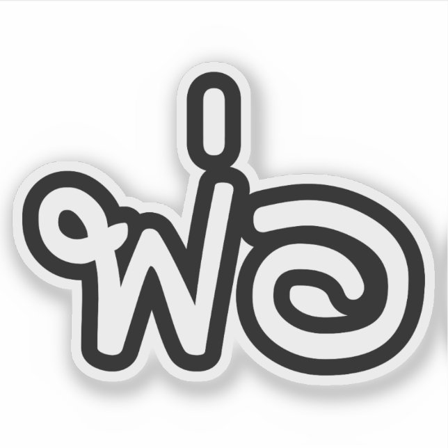 Thai Father - พ่อ / Phaw - Thai Language Script Sticker (Front)