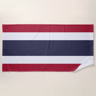 Thai Flag Beach Towel