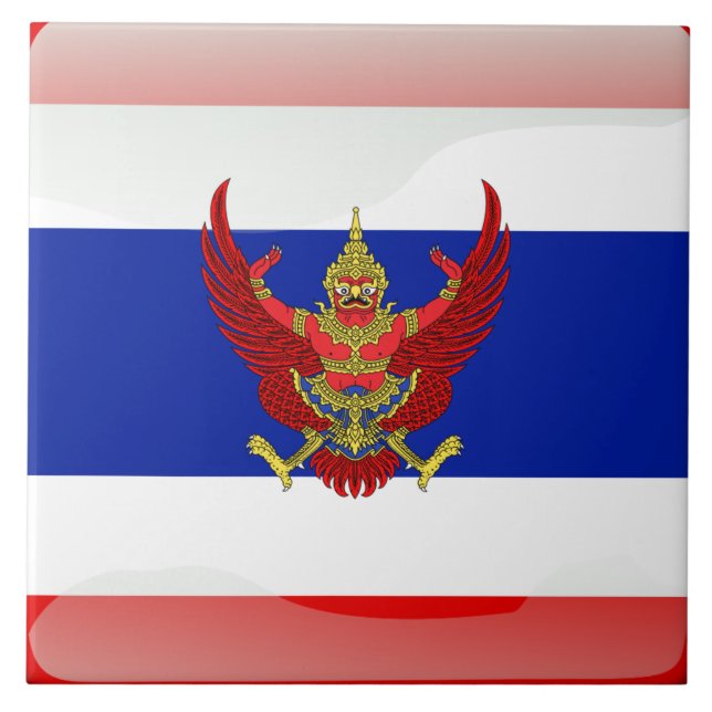 Thai flag ceramic tile (Front)