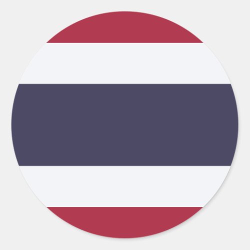Thai Flag Flag of Thailand Classic Round Sticker
