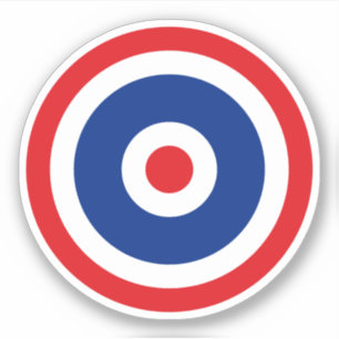 Thai Flag Roundel Target Sticker