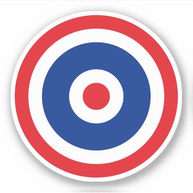 Thai Flag Roundel Target Sticker (Front)