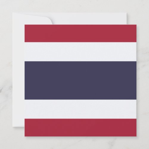 Thai Flag Thailand Card
