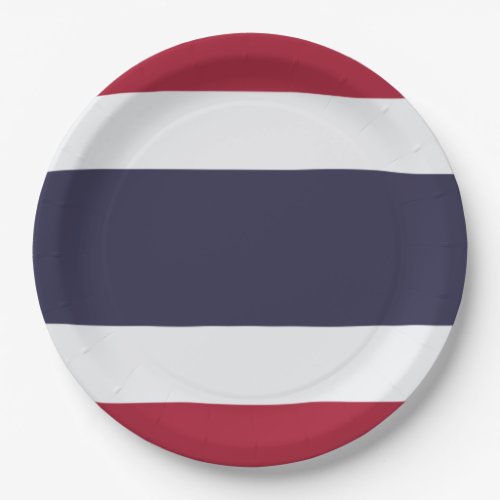 Thai Flag Thailand Paper Plates