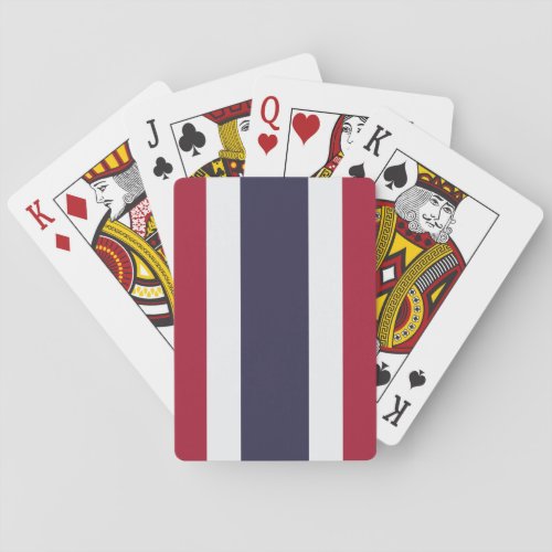 Thai Flag Thailand Poker Cards