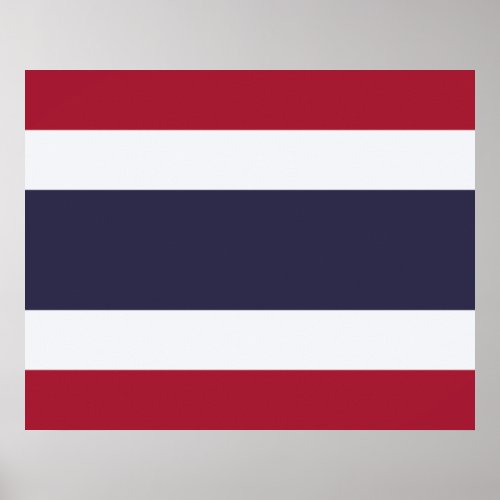 Thai Flag Thailand Poster
