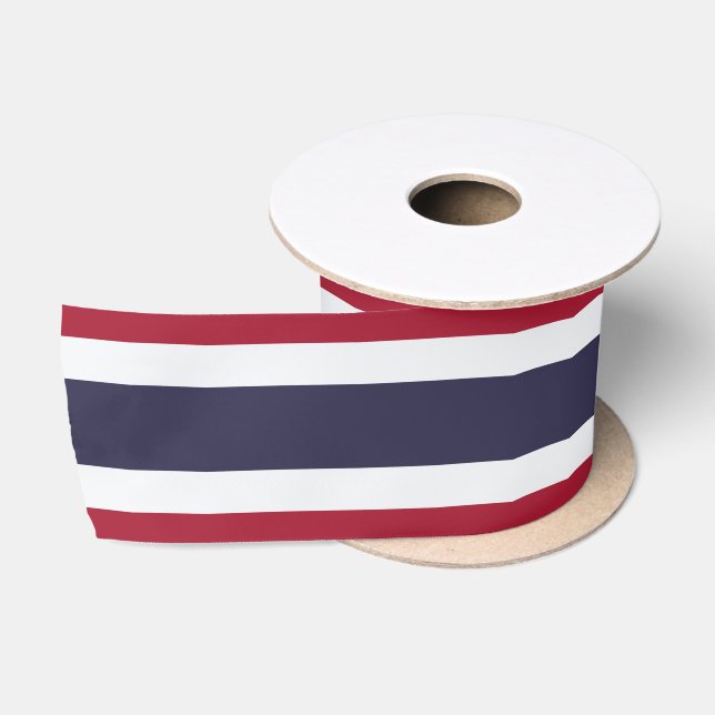 Thai Flag (Thailand) Satin Ribbon (Spool)