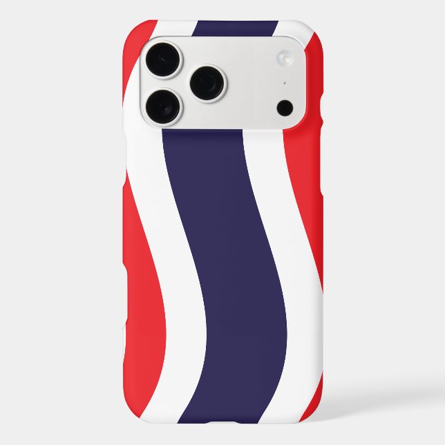 Thai Flag Wave Case-Mate iPhone Case (Back)