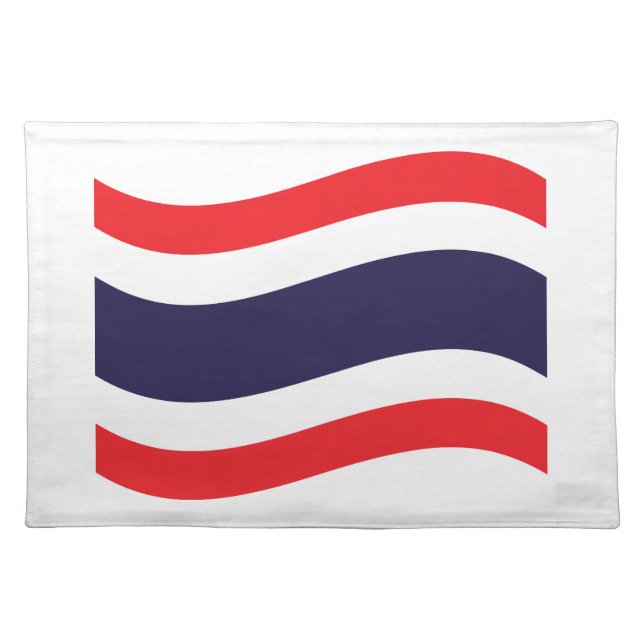Thai Flag Wave Cloth Placemat (Front)