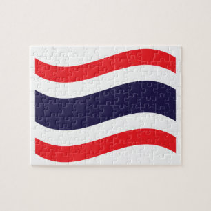Thai Flag Wave Jigsaw Puzzle