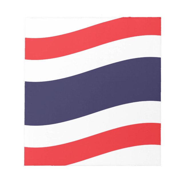 Thai Flag Wave Notepad (Front)