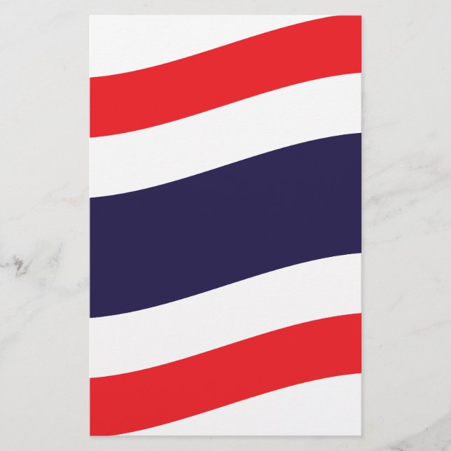 Thai Flag Wave Stationery (Front)