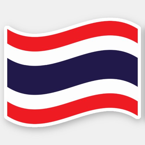 Thai Flag Wave Sticker