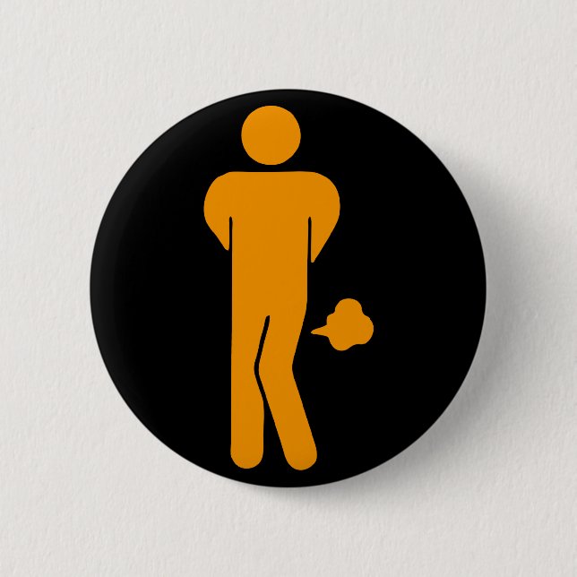 THAI FOOD CAN BE SPICY ⚠ Funny Sign : Restrooms ⚠ Button (Front)