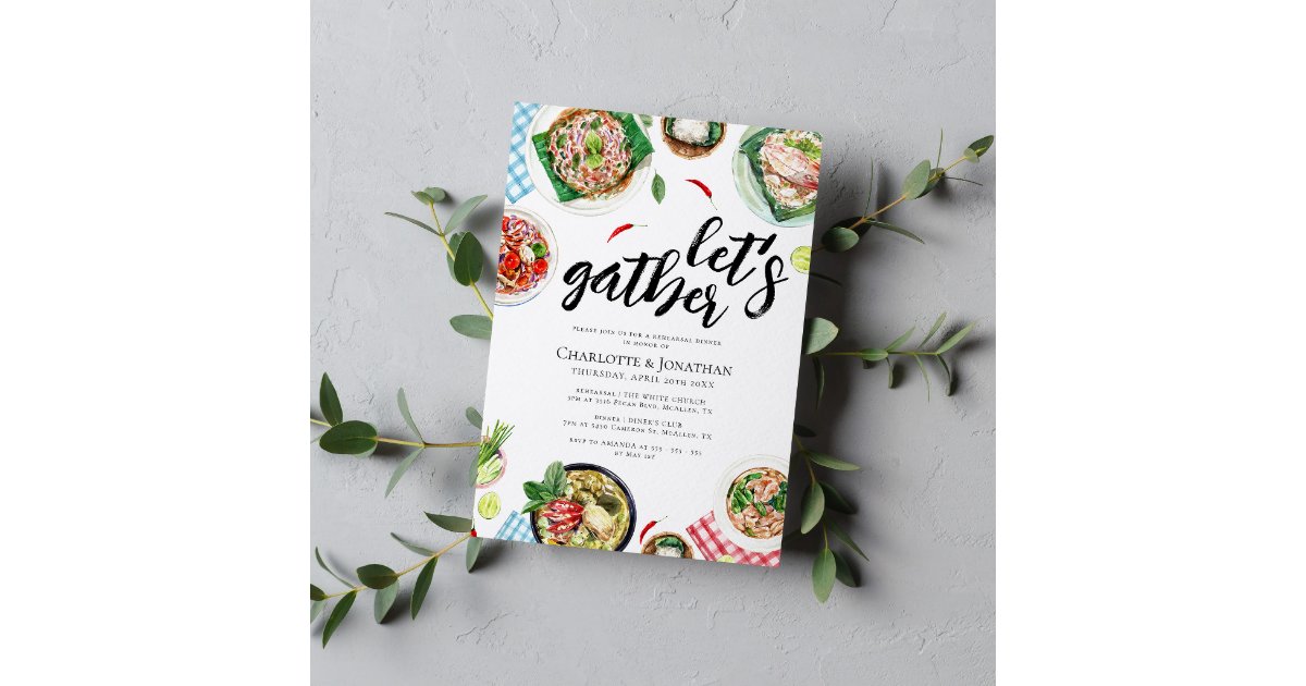 Thai Food Dinner Party Rehearsal Dinner Invitation Zazzle 30-best-boxing-day-recipes-and-dinner-ideas-insanely-good