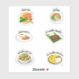 Thai food sticker