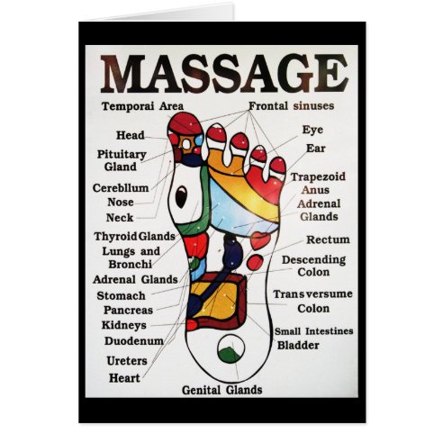 foot spa massage maps paper