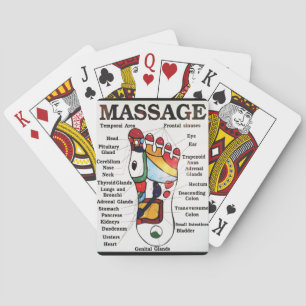 Thai Foot Massage ~ Reflexology map Poker Cards