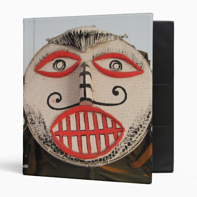 Thai Ghost Face, Phi Ta Khon Mask Festival, Loei Binder (Front/Inside)