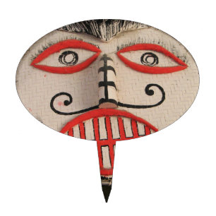 Thai Ghost Face, Phi Ta Khon Mask Festival, Loei Cake Topper
