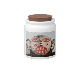 Thai Ghost Face, Phi Ta Khon Mask Festival, Loei Candy Jar