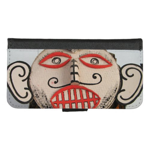 Thai Ghost Face Phi Ta Khon Mask Festival Loei iPhone 87 Wallet Case