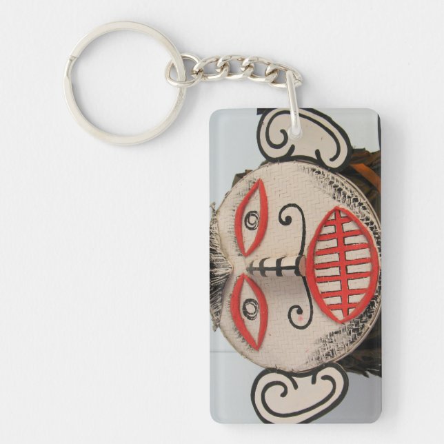 Thai Ghost Face, Phi Ta Khon Mask Festival, Loei Keychain (Front)